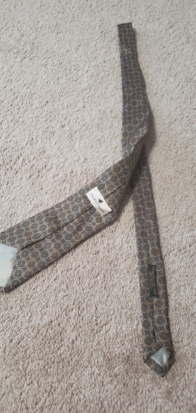 HP 🎊 100% silk tie made in Italy 55 inches long retro pattern - Picture 4 of 9